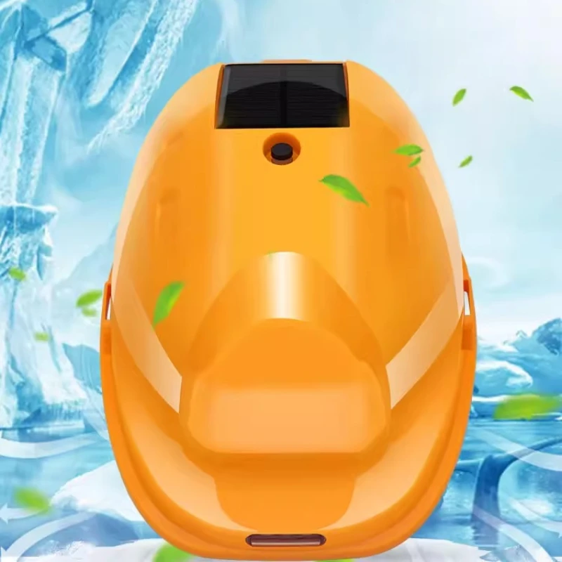 

Hard hat with fan Built-in air conditioner Refrigeration artifact Construction site helmet