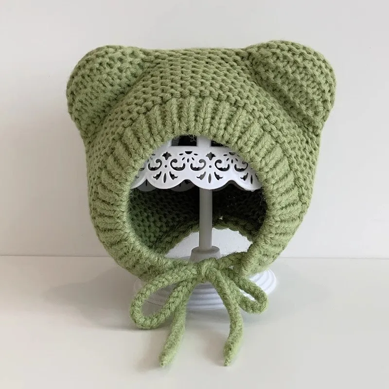 Autumn and Winter New Baby Cute Bear Ears Fashion Boys and Girls Comfortable Warm Ear Protection Hat