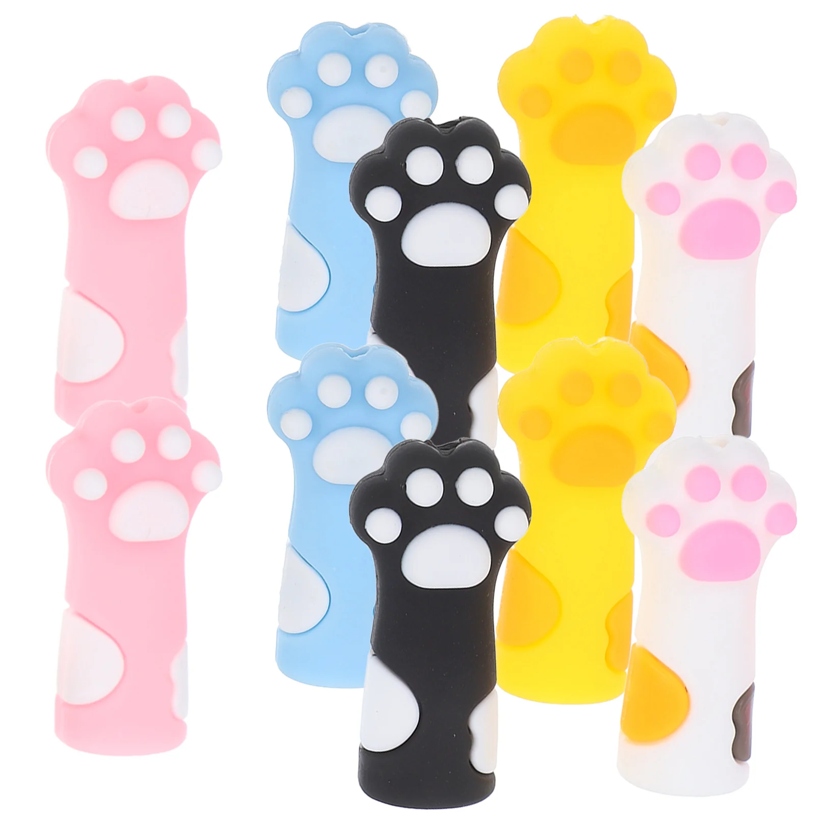 

10Pcs Knitting Needle Stoppers Silicone Point Protectors Non-Slip Caps Needle Tip Covers Knitting Accessories Stitch Stoppers