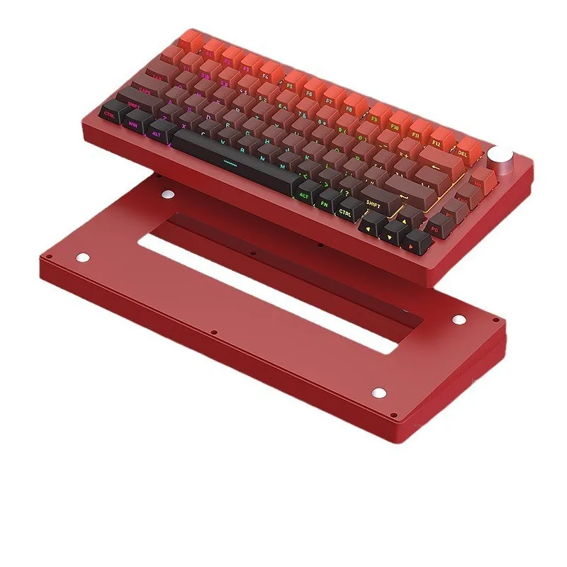 Spot Wholesale HJSDZHI AL75V2 the Third Mock Examination Mechanical Keyboard Kit Aluminum Lump RGB Wireless CNC Gradient
