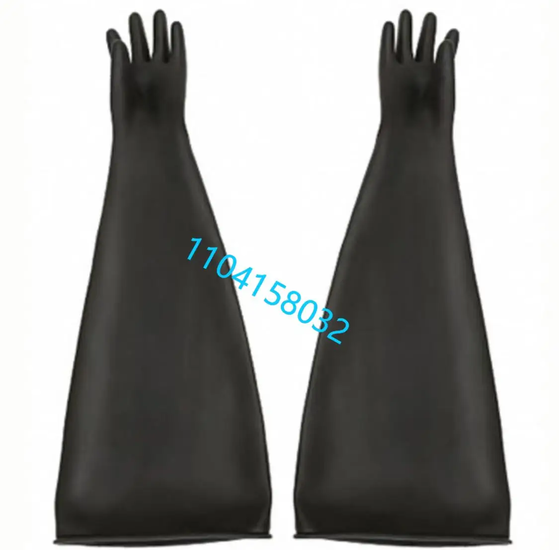 80x20/80x25cm Sand Blasting Gloves for Blast Cabinet, Latex Sandblaster Gloves