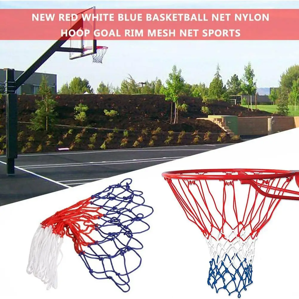 56cm Basketball Rim Mesh Net Basketball Net Heavy Duty Nylon Net Hoop Goal Rim Mesh Fits Standard Basketball Rims