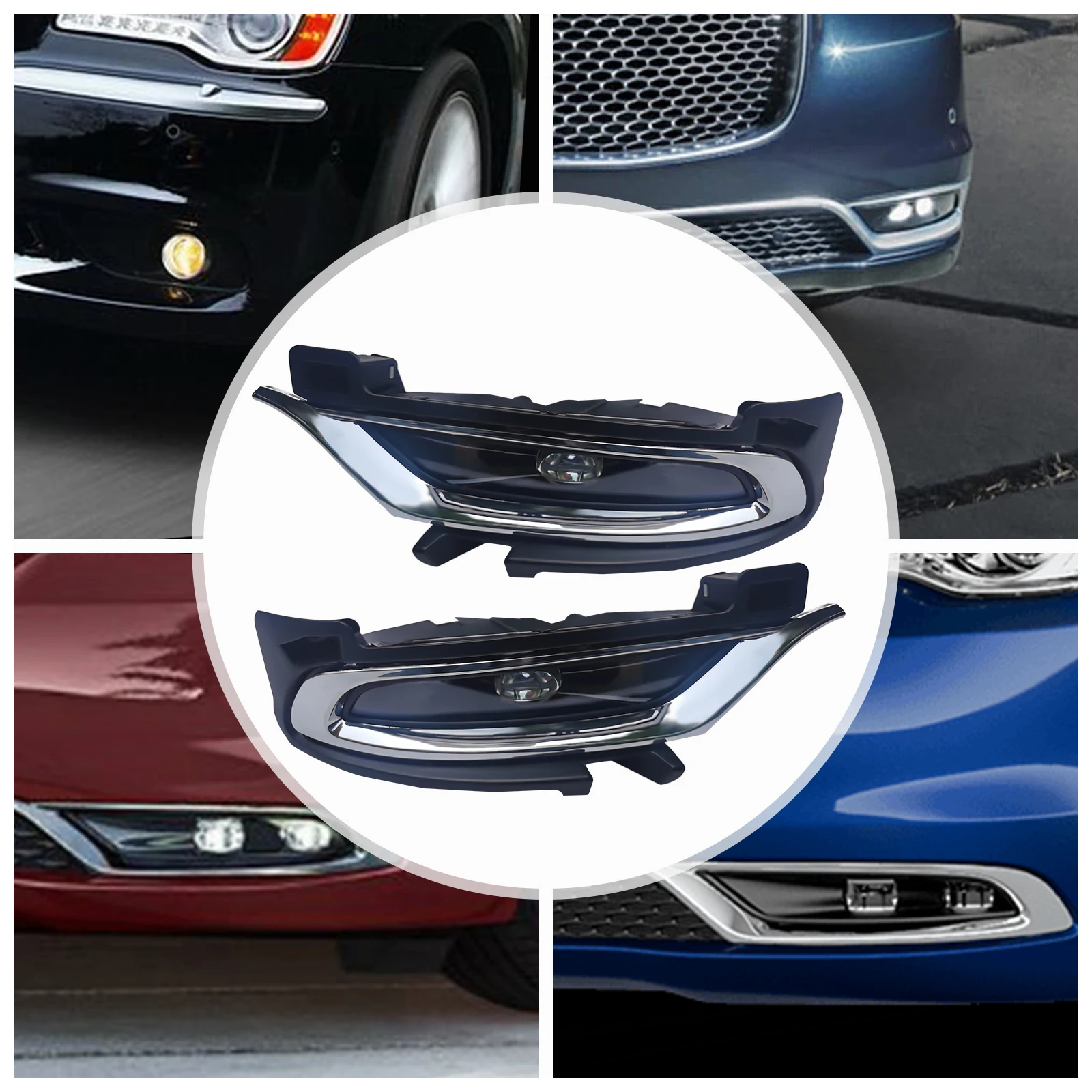 

Для Chrysler 300 2015-2021 годов светодиодные хромированные противотуманные фары в парном водителя и пассажира с переключателем