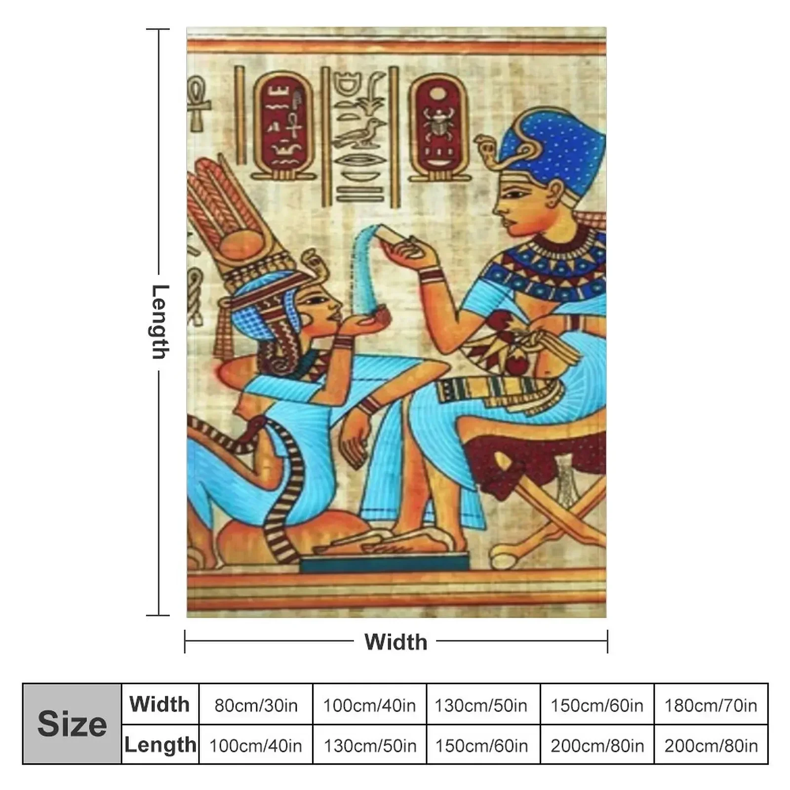 King Tut Perfuming His Wife Throw Blanket halloween Decorative Sofa Quilt decorative Blankets