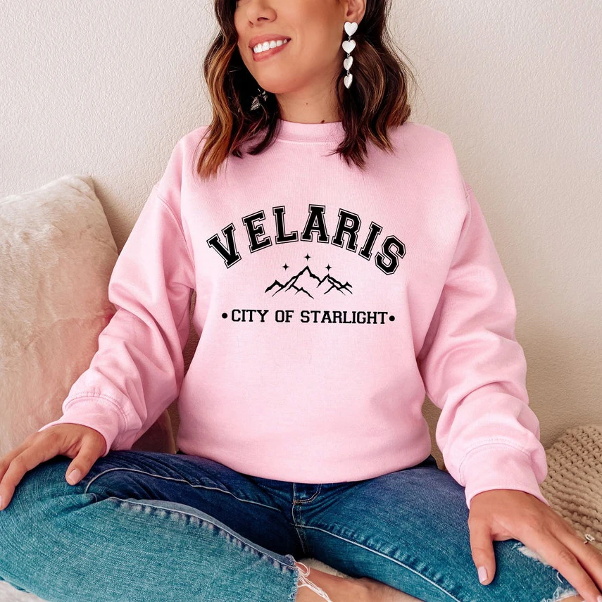 

Women Velaris The City of Starlight Sweatshirt Sarah J Maas ACOTAR SJM Bookish Hoodie Throne of Glass Feyre Rhysand Sweatshirts