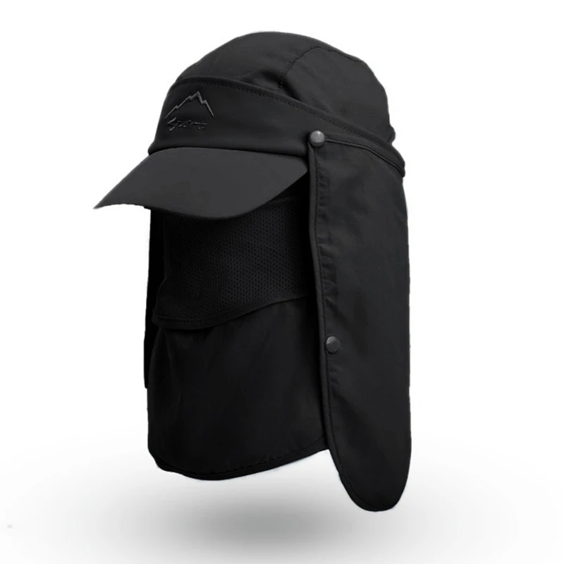 1 pz cappelli da sole rimovibili protezione UV berretto da pesca da caccia all\'aperto per uomo donna escursionismo campeggio