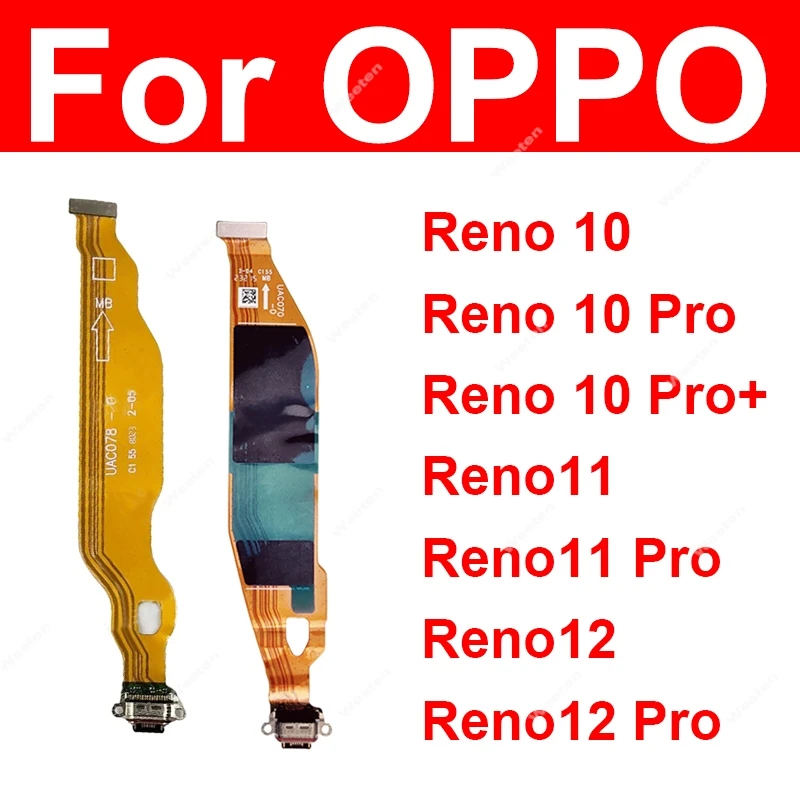 

USB-док-станция для зарядного устройства Flex для OPPO Reno 10 11 12 Pro Plus 10Pro 11Pro 12Pro 5G Разъем USB-порта для зарядки Гибкая лента Детали