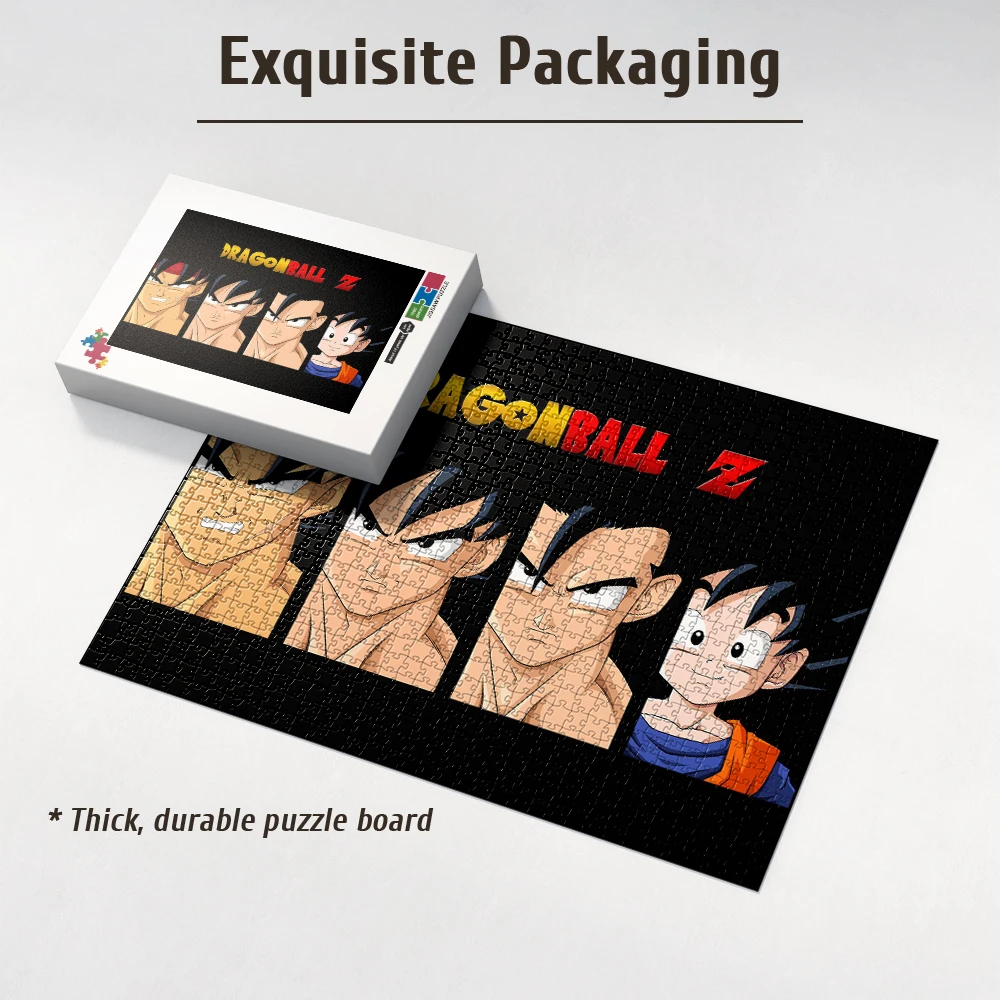 Dragon Ball Z Goku Family Generations Group Portrait Wooden Jigsaw Puzzle - Classic Anime Legacy Collectible for Fans