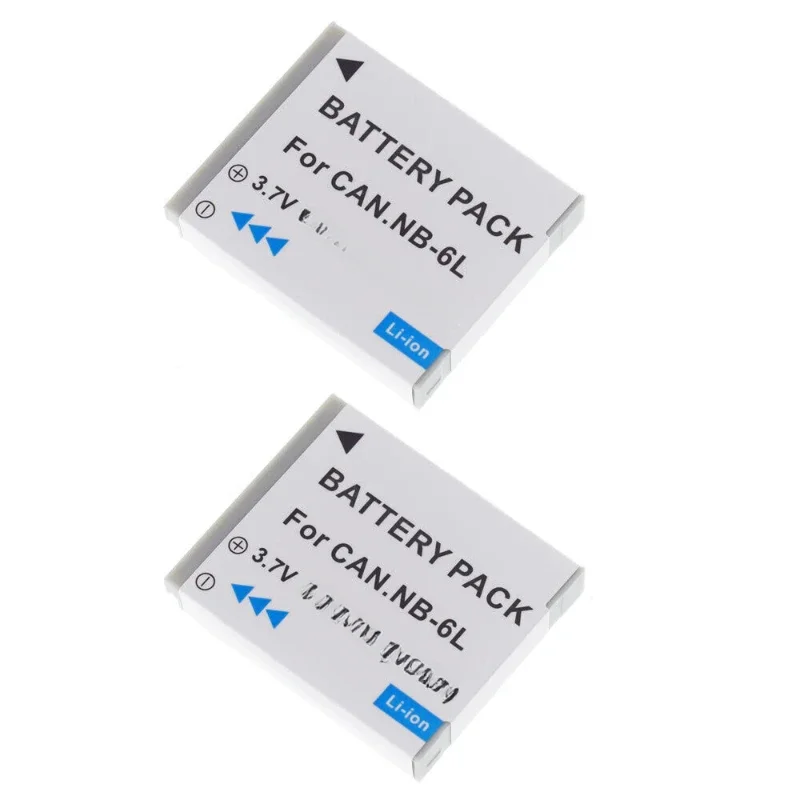 For Canon PowerShot SX510 HS SX600 HS SX700 HS NB-6L Battery 2pcs