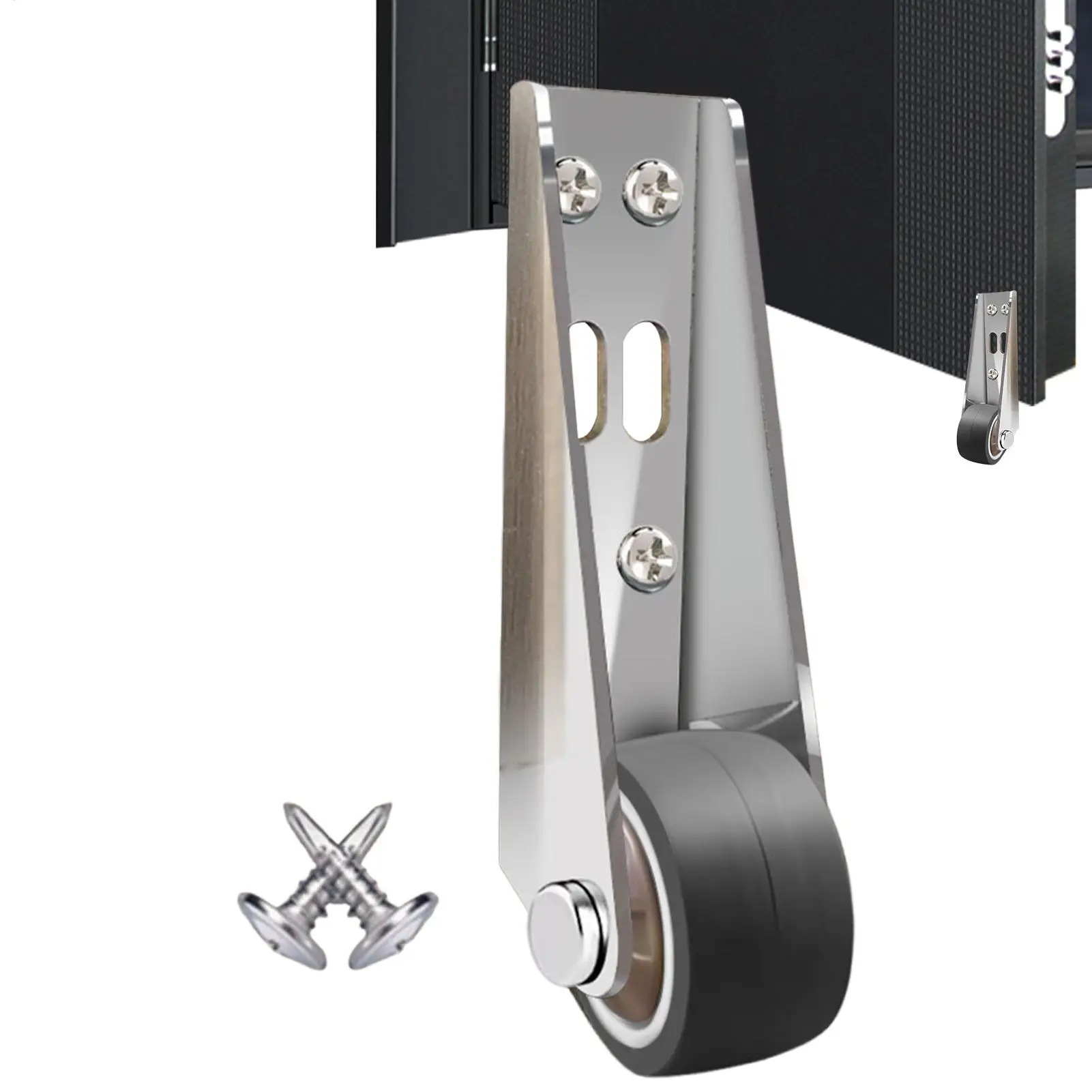 Sliding Door Bottom Wheel Heavy Duty Quiet Anti-Sag Door Support Wheel Low Profile Casters Gate Rollers Simple Mini Roller