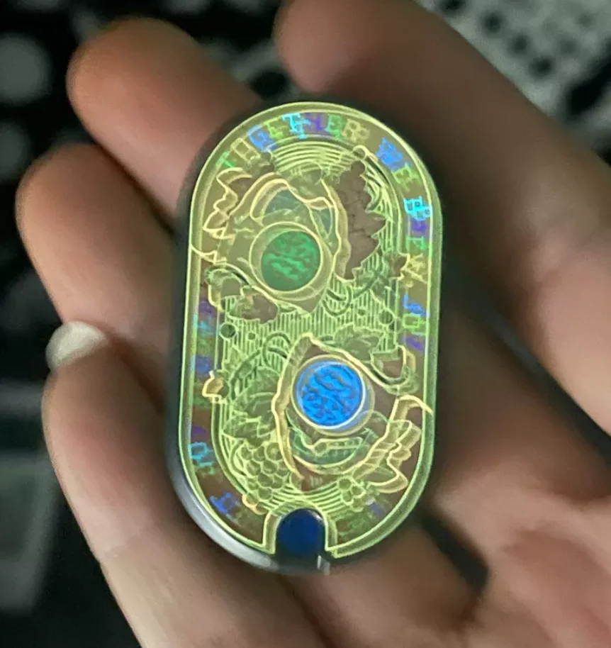 Used EDC FZ2.8 Three liang Wine God Zirconium Full Night Light Sealing Crystal Fidget Slider Decompression toy