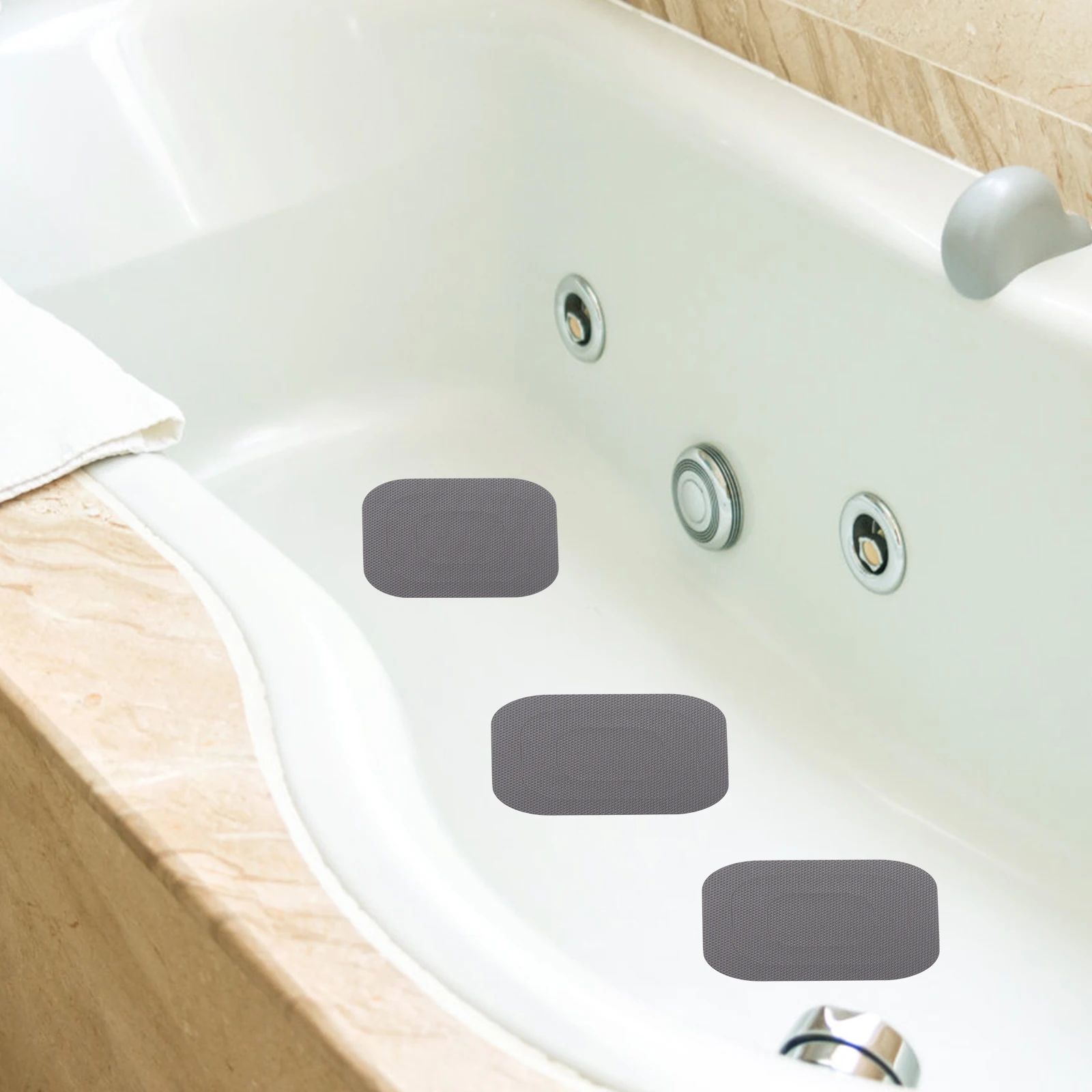 

20Pcs Bathroom Anti Slip Sticker Square Design Waterproof Non Skid Floor Stickers Decals for Bathtub Shower Room Safety Stickers