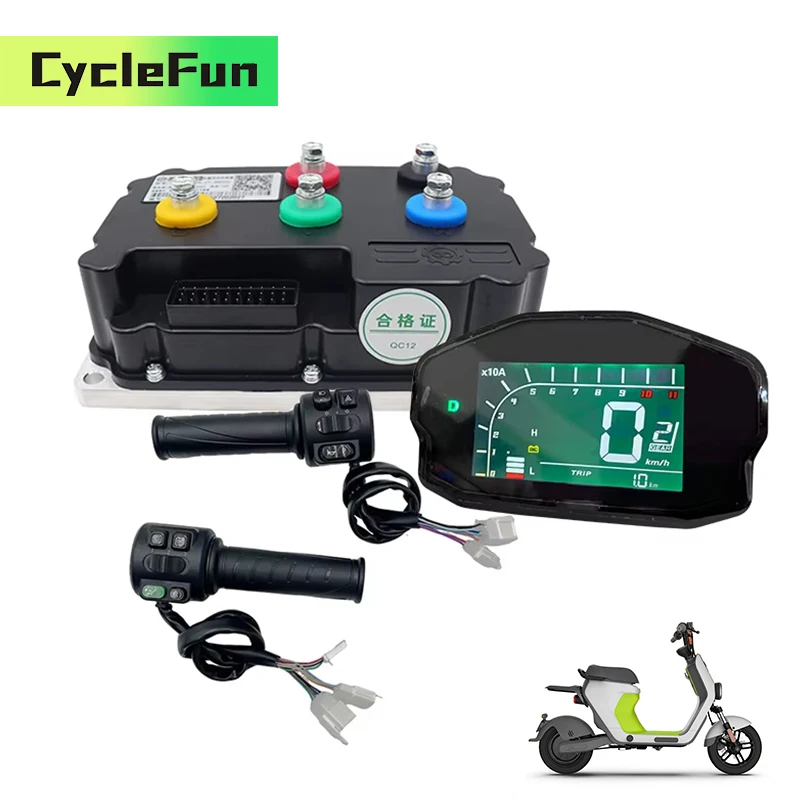 

Синусоидальный контроллер FarDriver ND96530 96 В 330 А PMSM BLDC 5 кВт-6 кВт с дисплеем DKD и дроссельной заслонкой T08 для электрических мотоциклов, квадроциклов