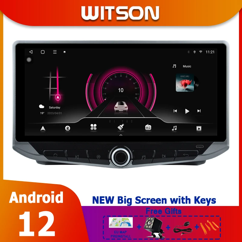 WITSON Android Stereo FOR FIAT DUCATO 2006-2017 Car Radio with button auto media 10.88'' Radio gps carplay