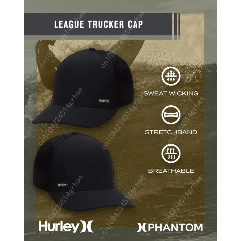 허리 남성용 캡 - 스냅백 클로저가 있는 남성용 H2O-Dri 리그 야구 모자 - 클래식 남성용 트럭커 모자(S-XL)