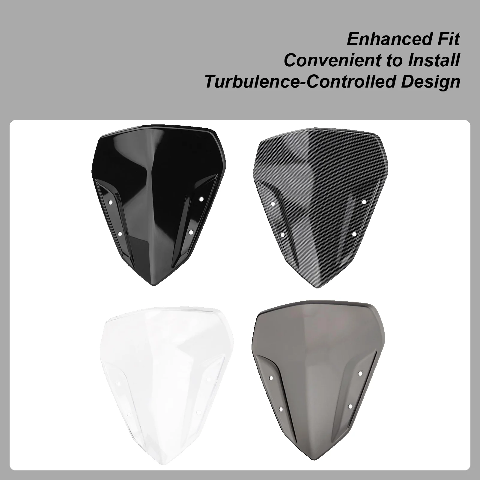 

Motorcycle Windshields Replacement Windscreen For Motorbike No-Drilling Scratch-Resistant Motorcycle Windshield For Travel Race