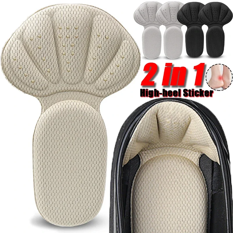 Soft Heel Pad Stickers Women's Memory Sponge Half Insoles High-heel Shoe Pads Pain Relief Protector Cushion Back Sticker Inserts