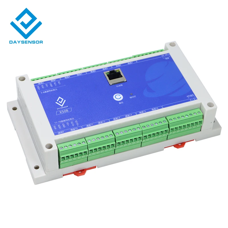 

X508A 16-channel force value acquisition weighing force sensor RS485 Ethernet communication signal amplifier transmitter