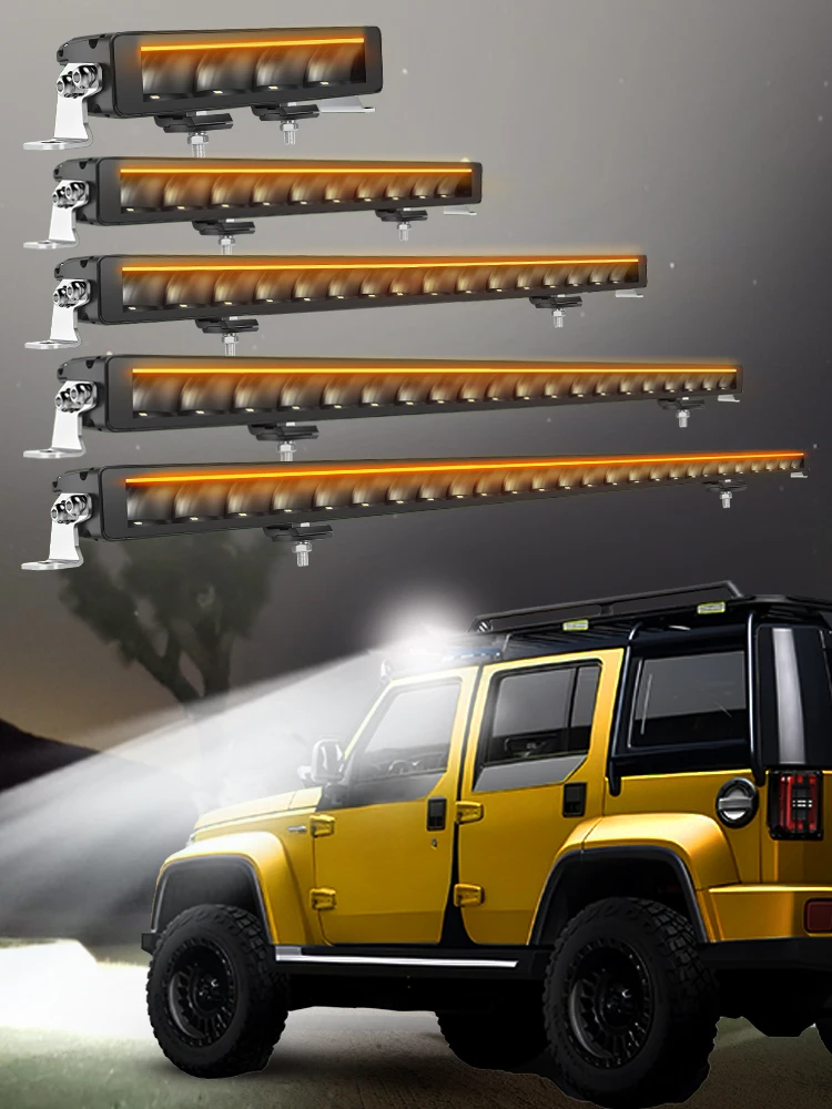 CO LIGHT LED-lichtbalk 22 inch 50.000LM Spot Flood Combo Beam DRL 3500K dubbele rijen rijden off-road mistwerklamp voor vrachtwagen auto - afbeelding 2