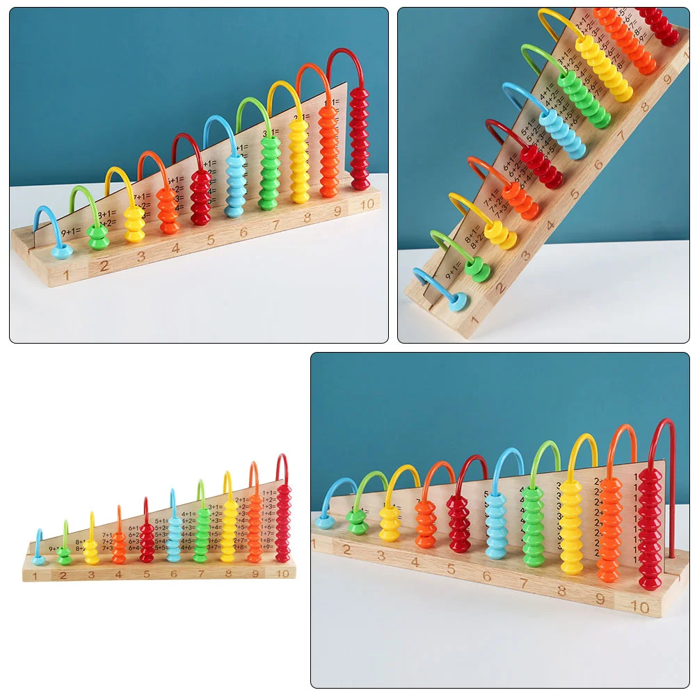 المعداد الخشبي للأطفال أداة تعلم الرياضيات الإطار الحسابي التعليمي للأطفال الحساب العقلي المعداد الطلاب الرياضيات التعليمية #6