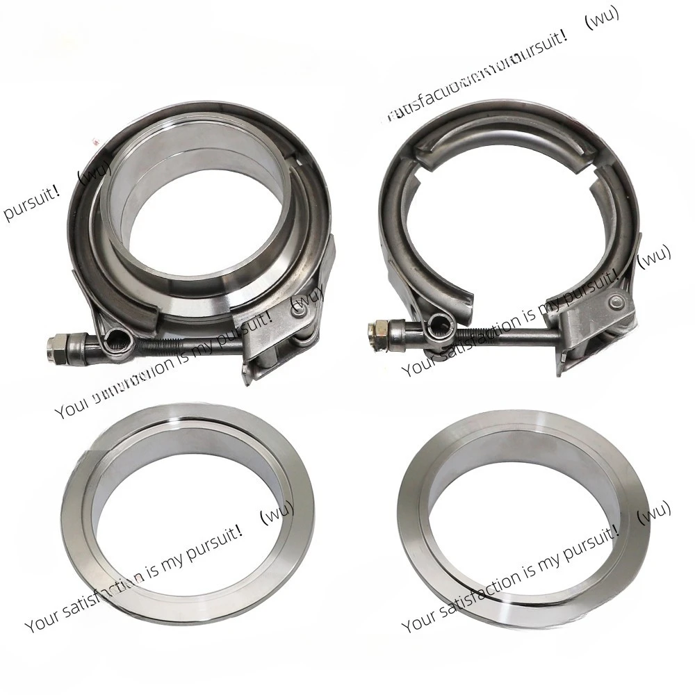 

304 Stainless Steel Quick Release V Band Clamp Turbo Exhaust Pipe Vband Clamp Male Female Flange V Clamp Kits