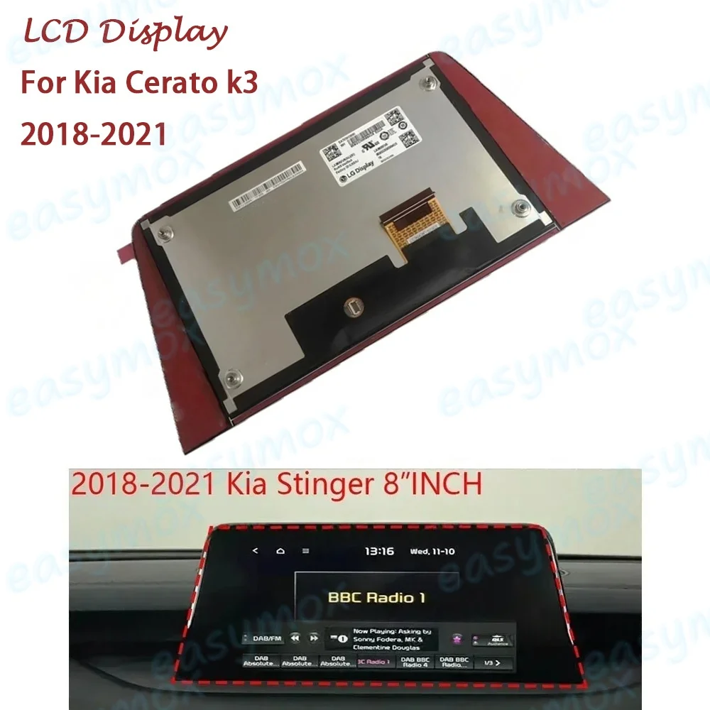 

96525j5710 8 Inch LCD Display for Cerato k3 2018-2021 Navigation Radio Screen Repairment 96160M7070WK