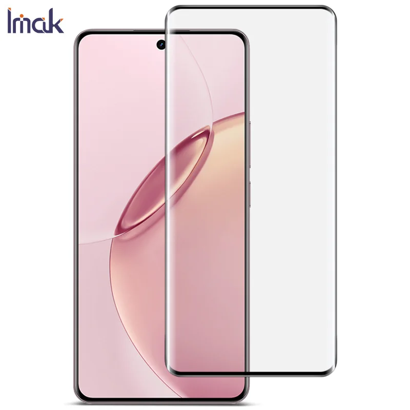 

Защитная пленка IMAK 3D Curved из закаленного стекла для Realme 16 Pro+ 5G, полное покрытие экрана, поддержка отпечатка пальца