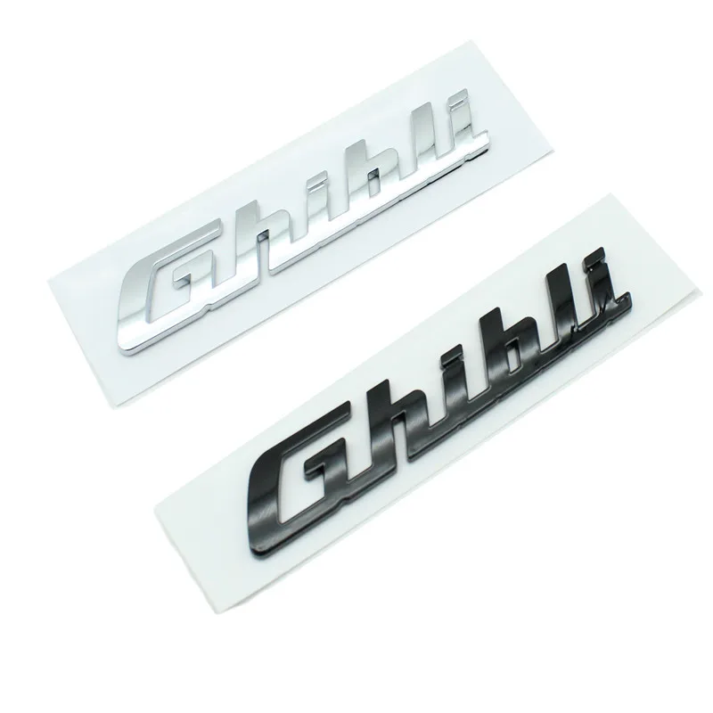 Image of Q4 SQ4 GTS Ghibli Levante Granlusso Gransport Kofferraum-Emblem Autoaufkleber für Maserati-Serie Heckklappen-Zubehör