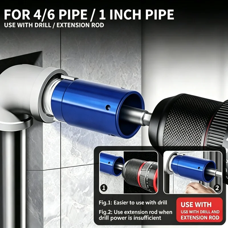 JUSTINLAU Faucet Angle Valve Broken Wire Extractor 1/2 3/4 1 Inch Broken Pipe Screw Extractor Removal Hand Tool