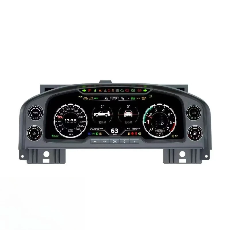 RoadNavi Direct Fit Full LCD Digital Dashboard Display for Land Cruiser LC100 2003-2007 & Lexus LX470 New Condition