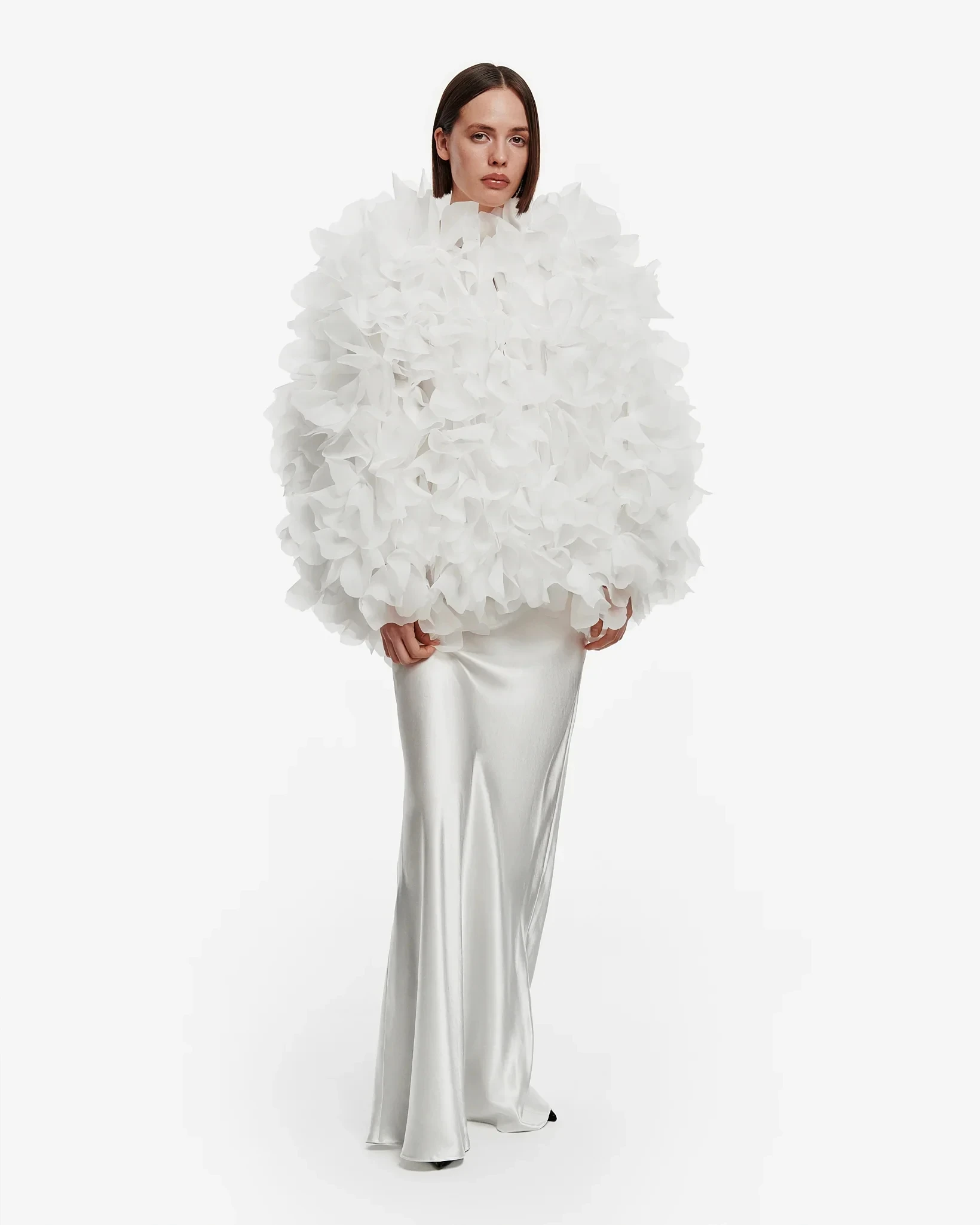 Jaquetas femininas azuis moda blusa de organza capa feminina oversize jacekt casaco com mangas em camadas