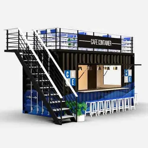 

20ft/ 40ft Food Shipping Container Bar Restaurant 10ft Pop-up Shipping Kiosk Design Pop Up Shop With Fast Delivery