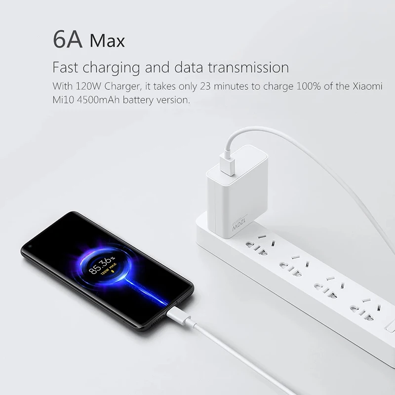 MDY-12-ED Original Xiaomi 120W Turbo Fast Charger US Power Adapter 6A USB C Cable For Redmi Note13 11 12T Mi 14 13 12 Pro