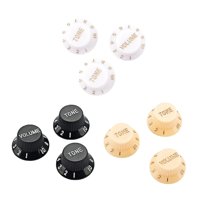 

Plas-tic 1 Volume and 2 Tone Control Knobs Set for Fen-der S-T S-trat S-tyle