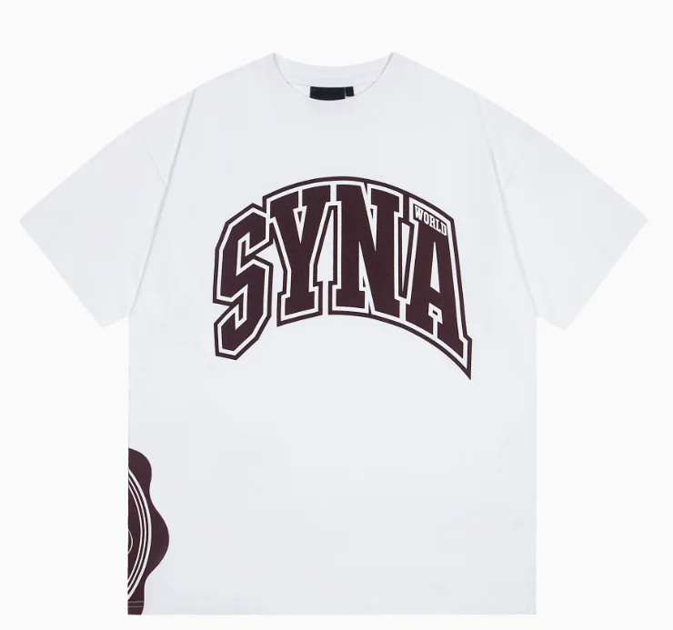 

Sy-world Street Style Футболка с буквенным принтом-DEATH WAGES Футболки y2k Мода Хип-хоп Мужчины Женщины Повседневные футболки с короткими рукавами ХЛОПОК