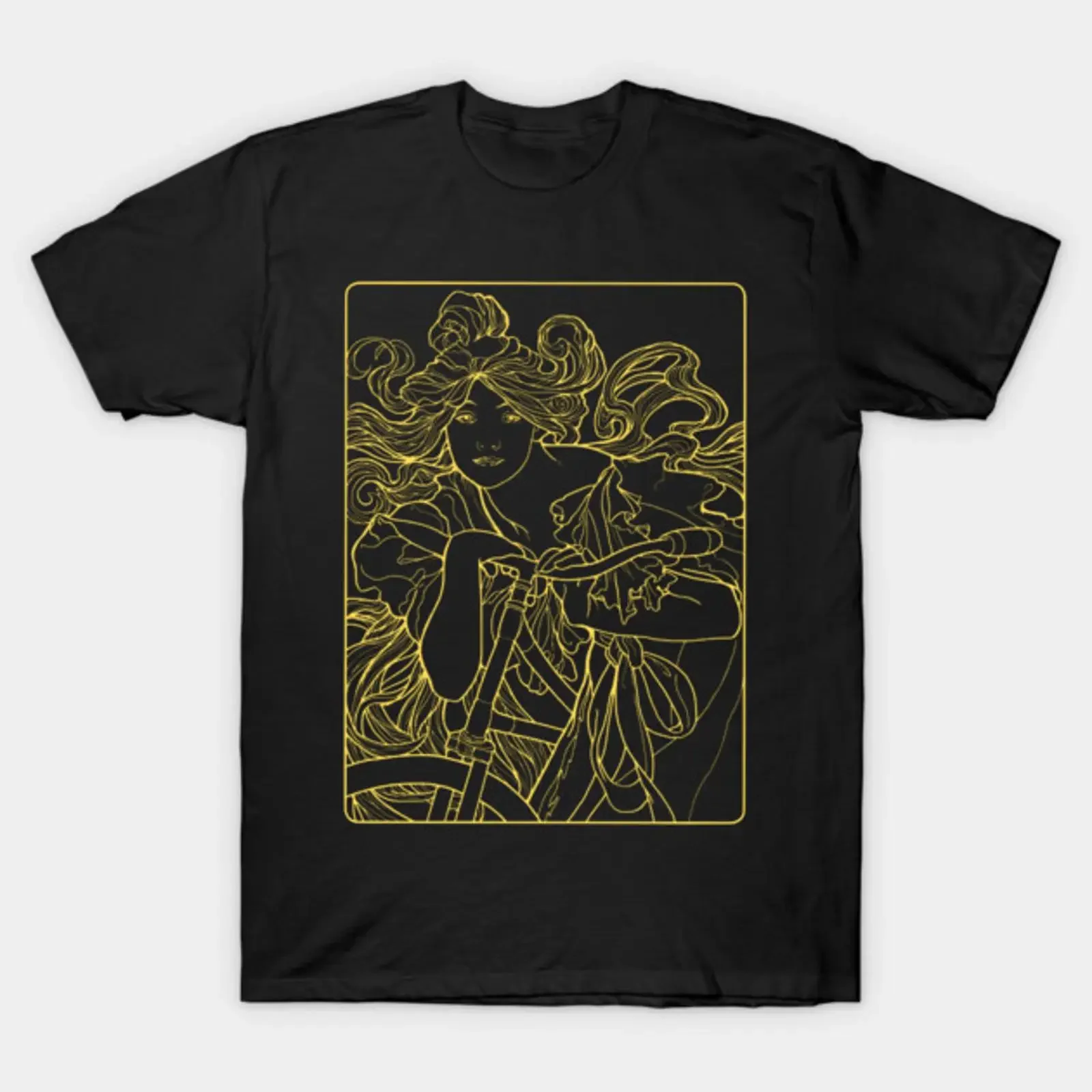 Alphons Mucha ART NOUVEAU T Shirt vintage Washed Comfortable graphic Unisex Stylish Versatile fashion designer clothes