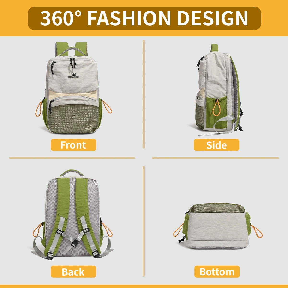 Cross-Border Outdoor Backpack, Large-Capacity School Bag for Women, Multi-Functional Hiking Bag, Lightweight Travel Bag, Wear-Resistant Mountaineering Bag for Men