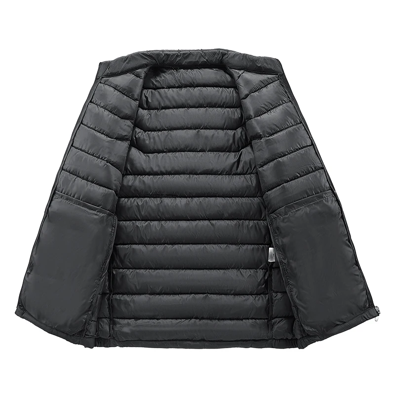 Piumino solido invernale da uomo Nuovo versatile colletto alla coreana Giacca imbottita in cotone Cappotto di alta qualità Abbigliamento da uomo caldo antivento