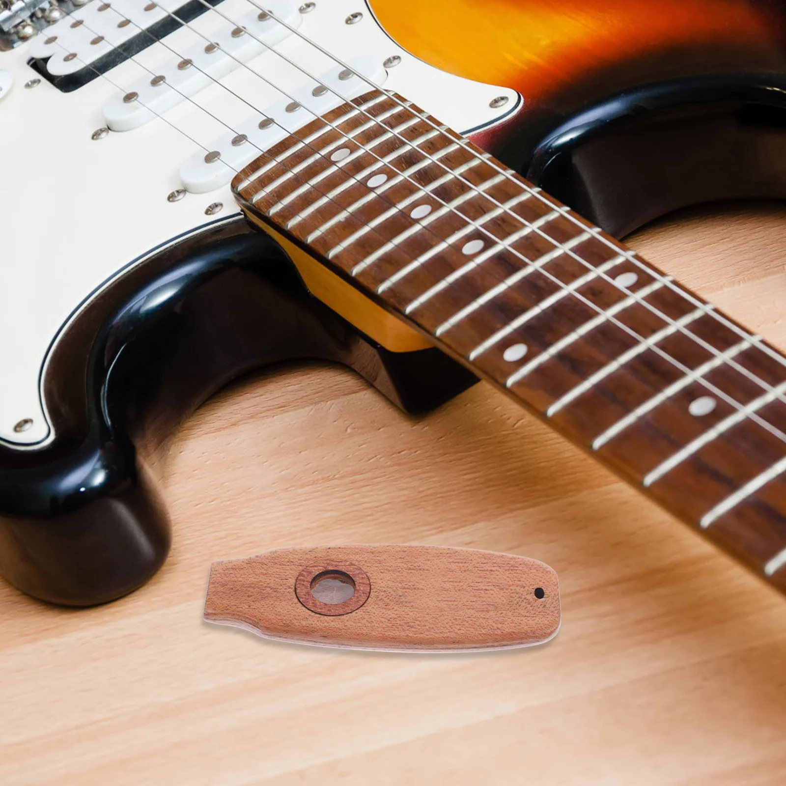 

Kazoo Instrument Wooden Beginner Kids Adult Portable Music Guitar Partner Performance Accessory