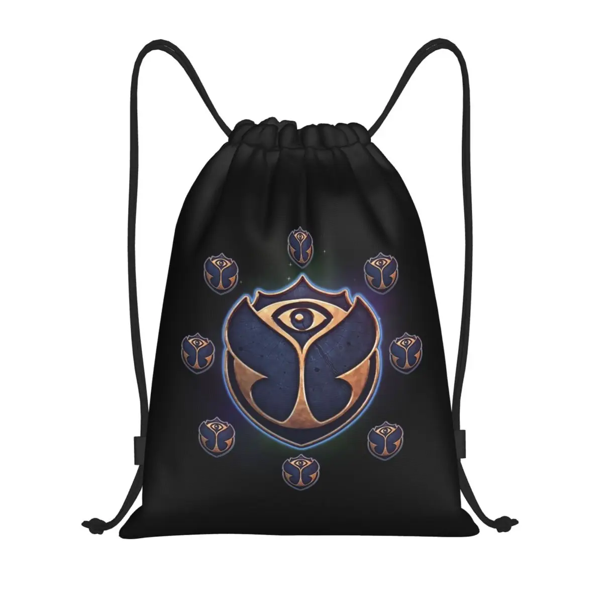 

Сумки на шнурке Tomorrowland на заказ для мужчин и женщин, легкий бельгийский электронный танцевальный музыкальный фестиваль, спортивный рюкзак для хранения в тренажерном зале