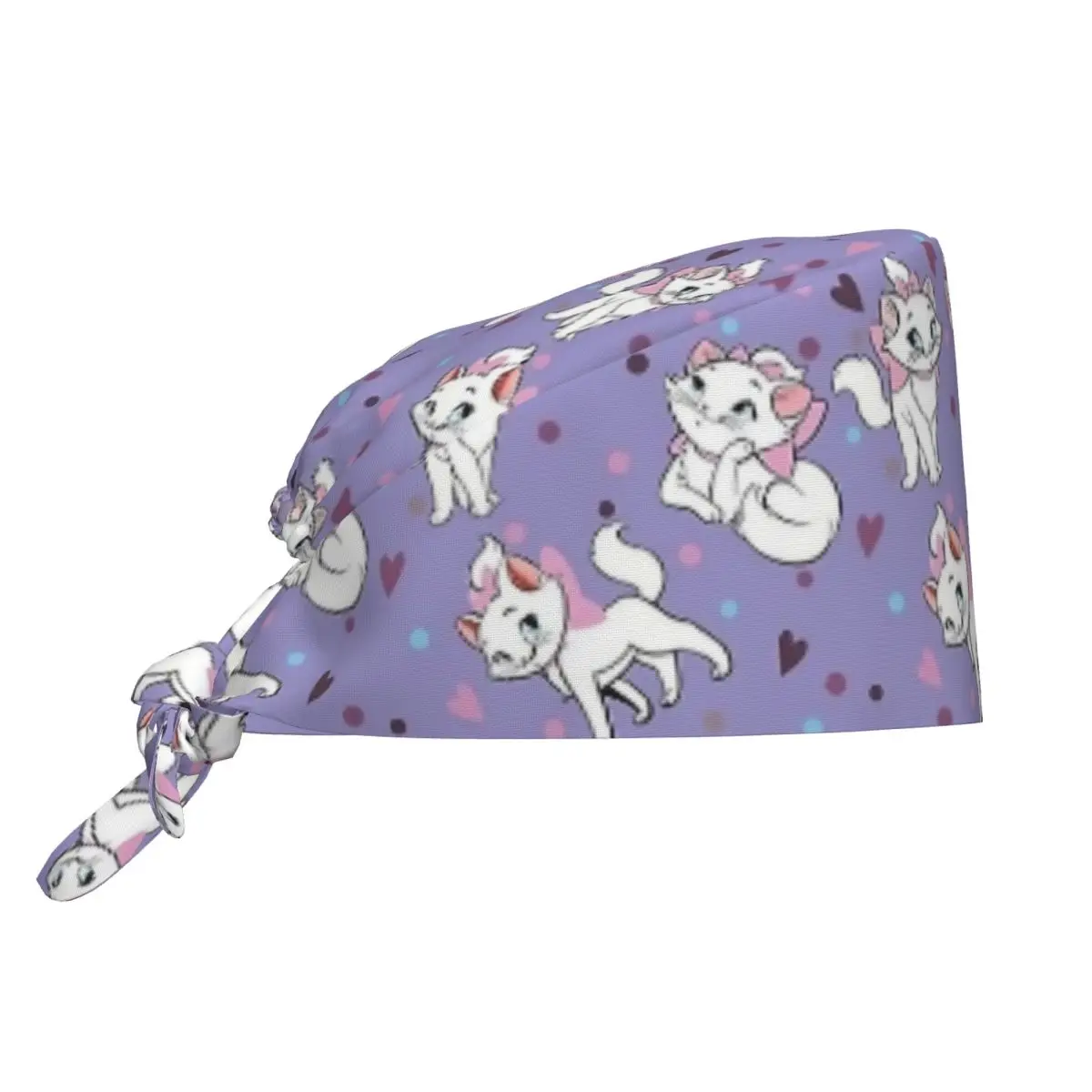 

Marie Cat Scrubs Cap Vintage Cartoon Lab Surgeon Surgical Cap Unisex Nurse Dentist Spa Work Hats Cap