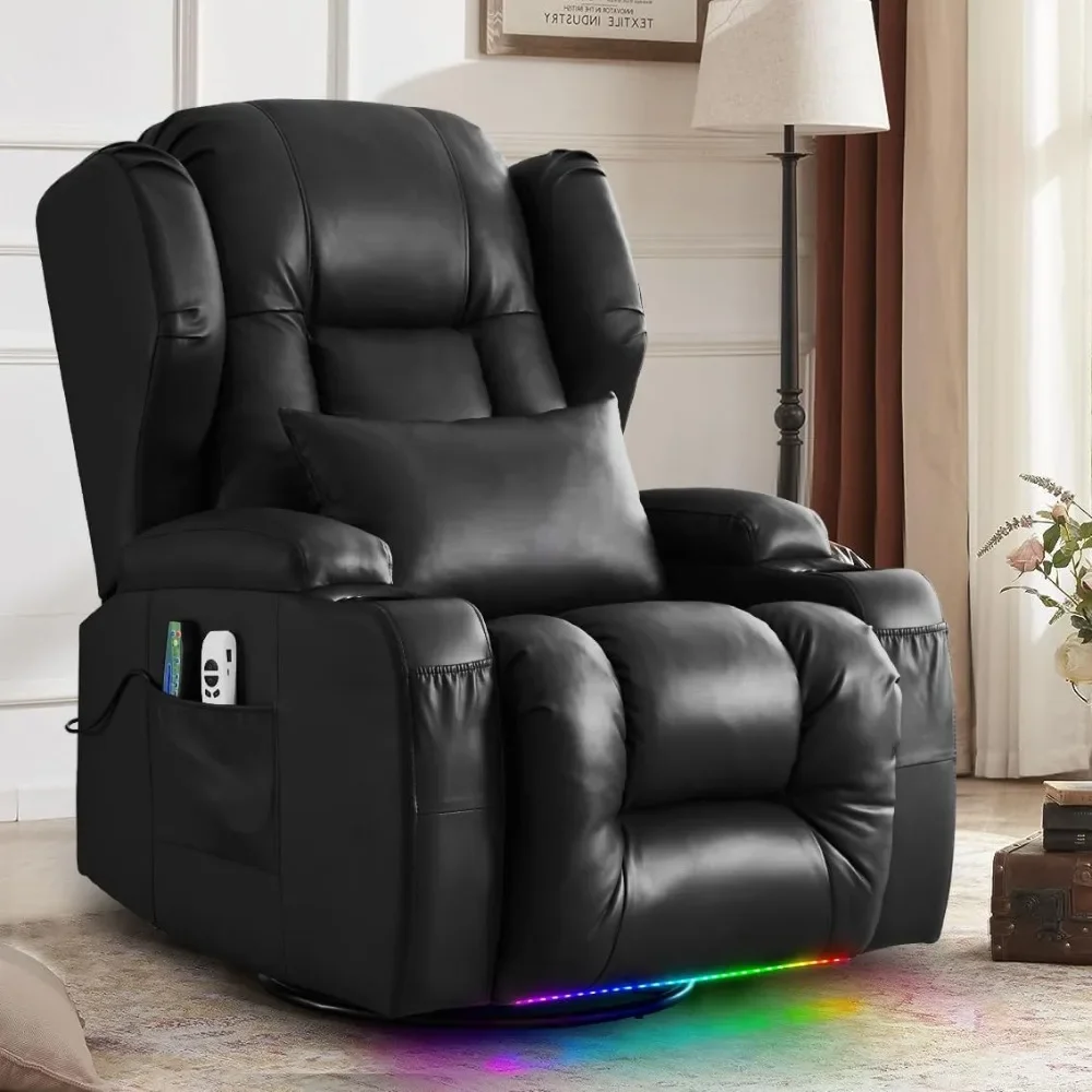 

Reclining Sofas Power Swivel Rocker Recliner Chair for Adults with Lumbar Support Reclining Chair