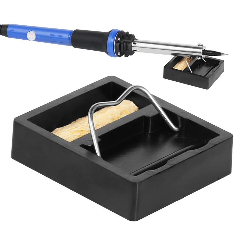 

3PC Portable G-Type Soldering Iron bracket Soldering Tin Stand with Welding Cleaning Sponge Electric Soldering Iron Accessories