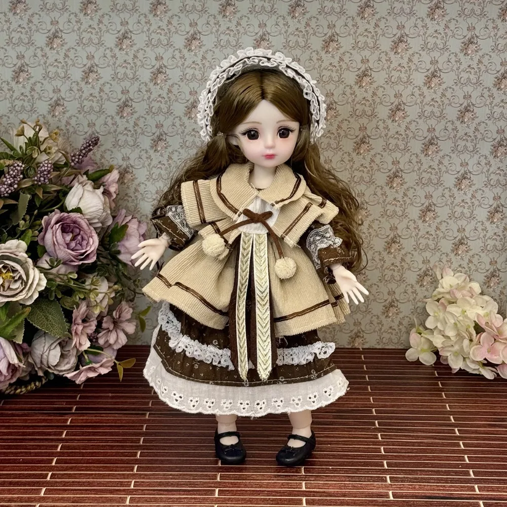 

1/6 SD 30 см Bjd кукла с одеждой, длинные волосы, привлекательные глаза, платье принцессы, куклы BJD, шарнирный шарнир на высоком каблуке