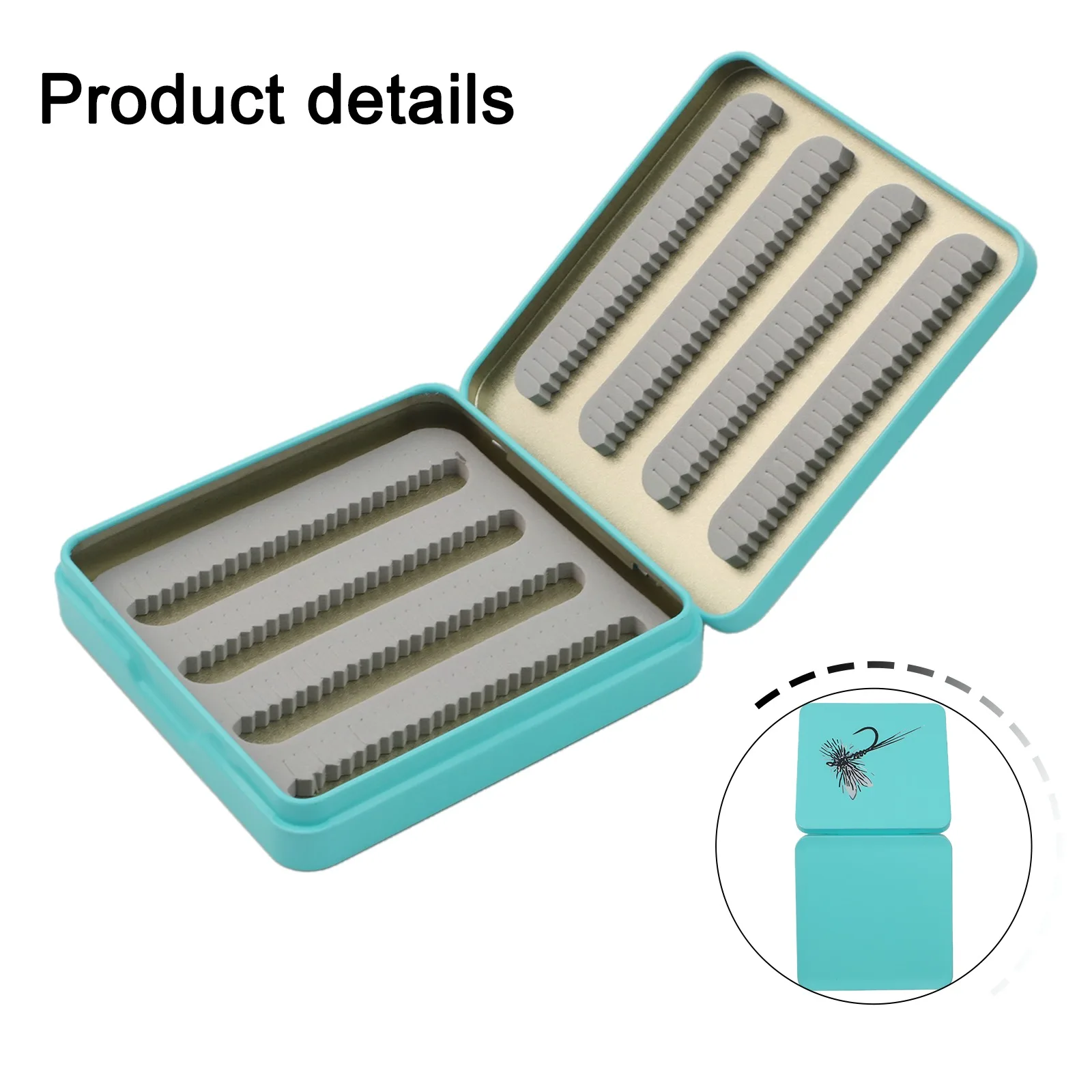 صندوق طعم صيد السمك خفيف الوزن مع أقسام مقسمة لبناء معدني منظم للتخزين من أجل المتانة والراحة