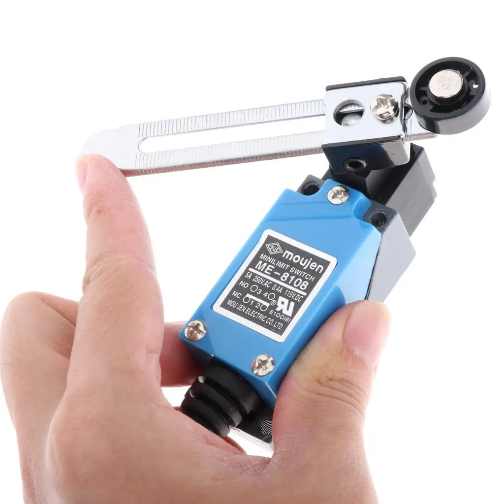 ME-8108 Momentary Rotary Adjustable Roller Lever Limit Switch 0V 5A