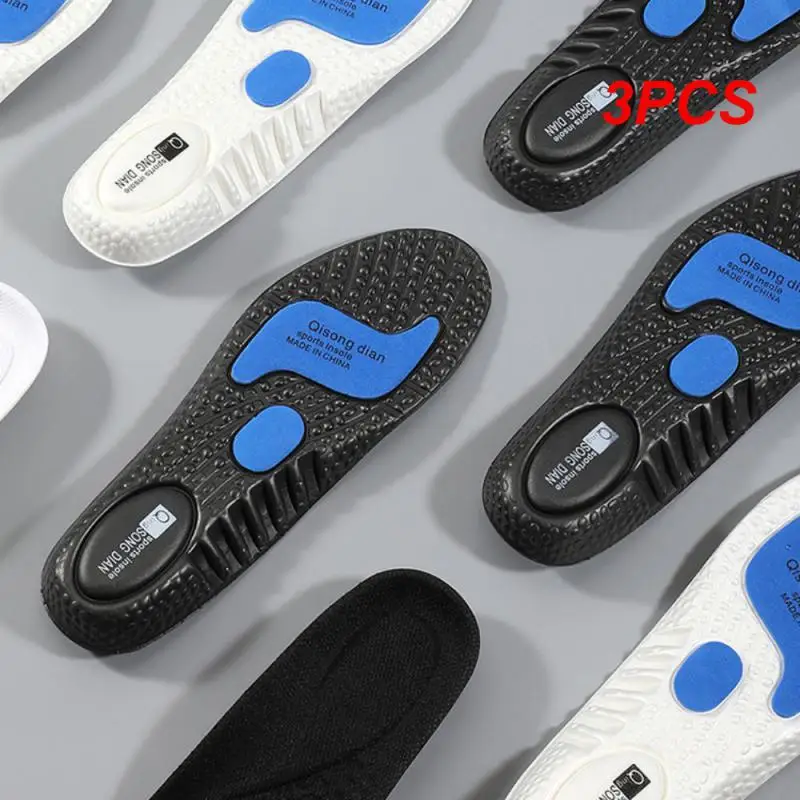 3PCS Insoles for Shoes Sole Shock Absorption Deodorant Breathable Cushion Running Insoles for Feet Man Women Orthopedic Insoles