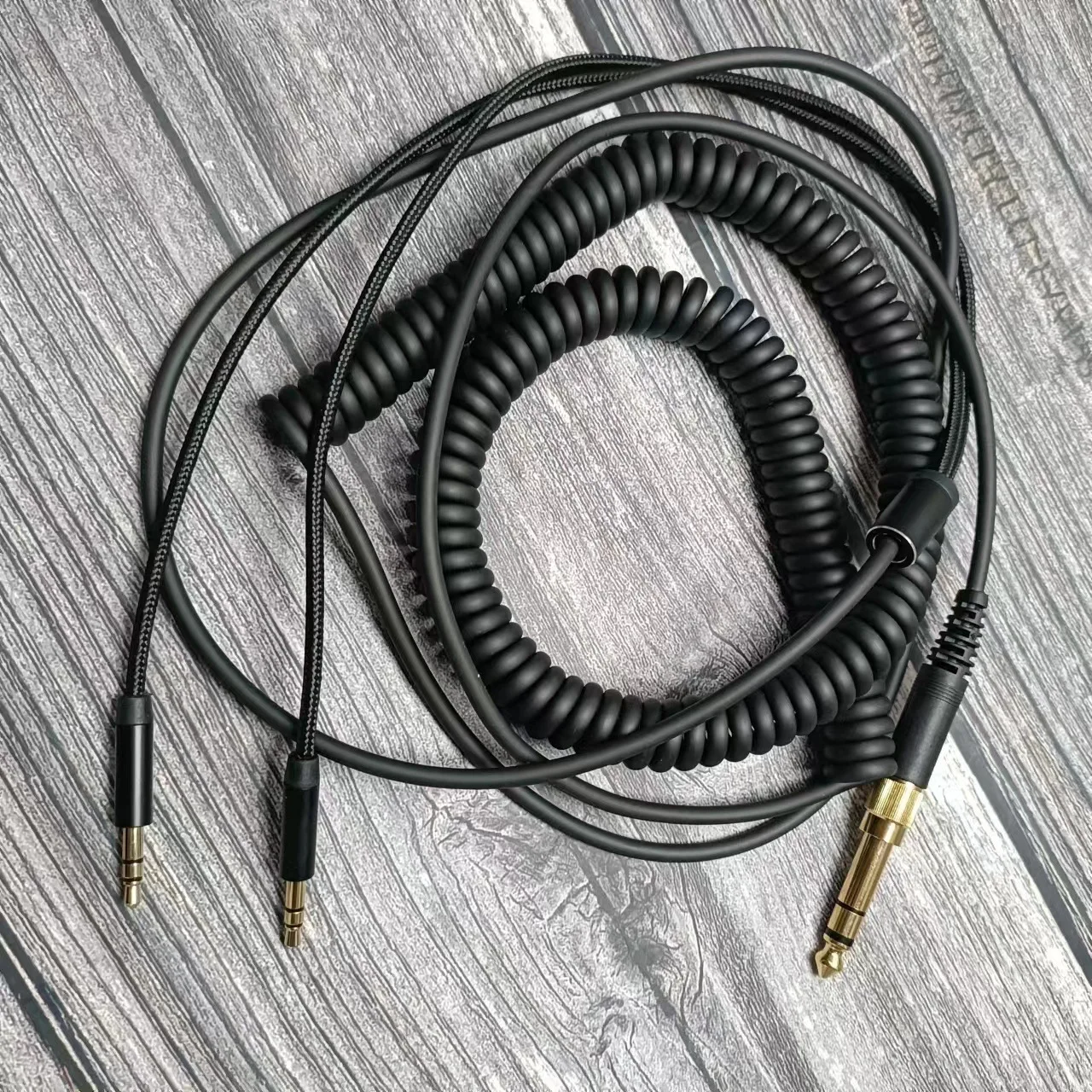 Hochwertiges Audiokabel für Denon AH-D600/D7200/D7100/D9200/D5200 Kopfhörer, 3,5mm+6,35mm auf 3,5mm Stecker, HIFI-Audiokabel. – Detail 2
