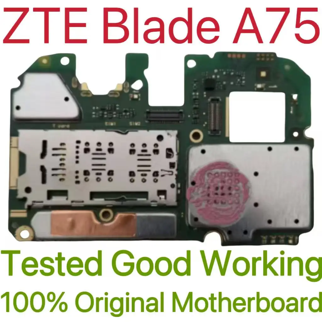 Global Version Original Unlocked Motherboard for ZTE Blade A75 Tested Circuit Plate Main Logic Board for ZTE Blade A75