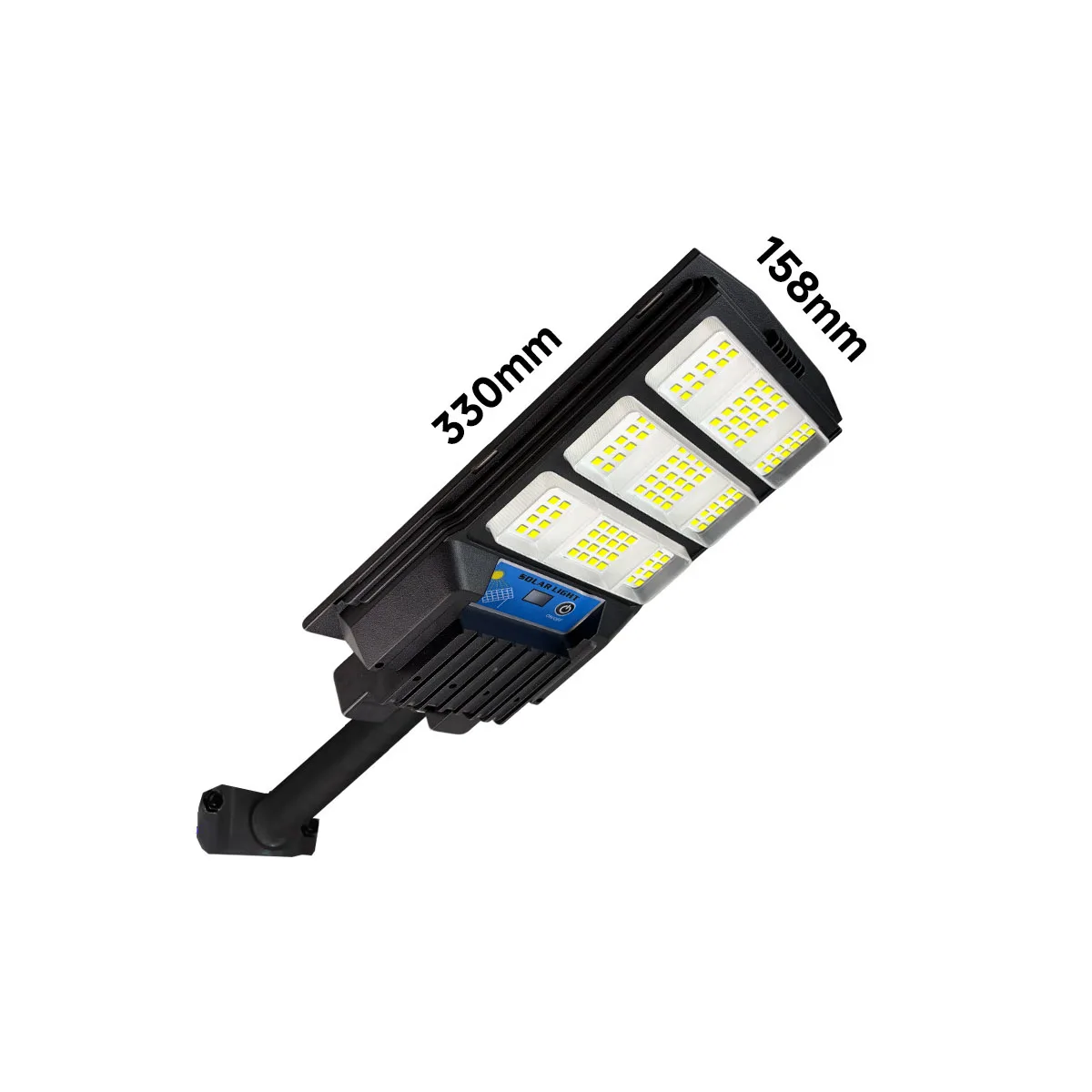 All in One Solar Street Light LED Outdoor Garden Lamp, Motion Sensor & Light Control Auto On/Off, Remote Control Waterproof Sola